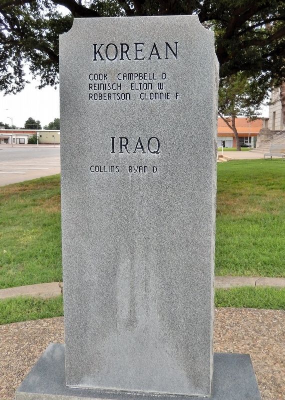 Wilbarger County Veterans Memorial. Click for full size. Wilbarger County Veterans Memorial image. Click for full size.