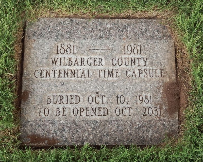 Wilbarger County Centennial Time Capsule Marker image. Click for full size.