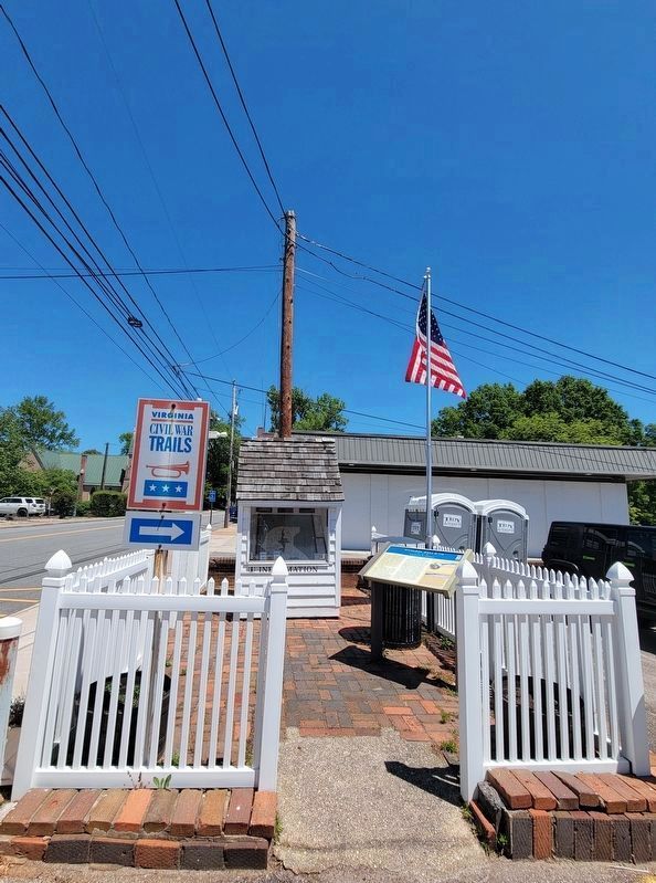 Bilhartz, Hall & Co. Marker next to an information kiosk. Click for full size. Bilhartz, Hall & Co. Marker next to an information kiosk image. Click for full size.