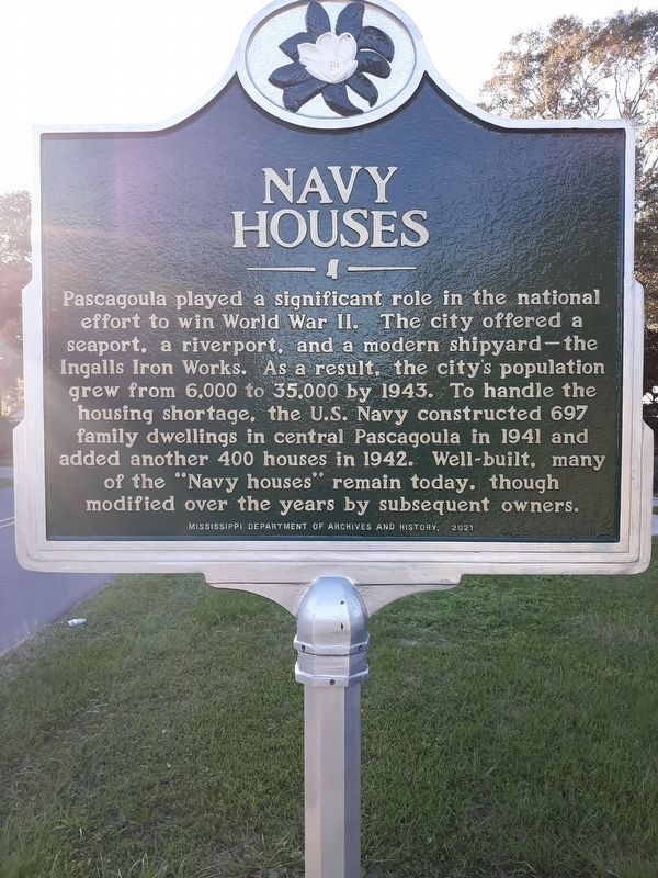 Navy Houses Marker image. Click for full size.