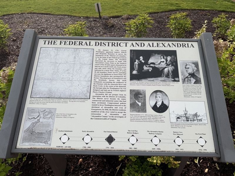 The Federal District and Alexandria Marker image. Click for full size.