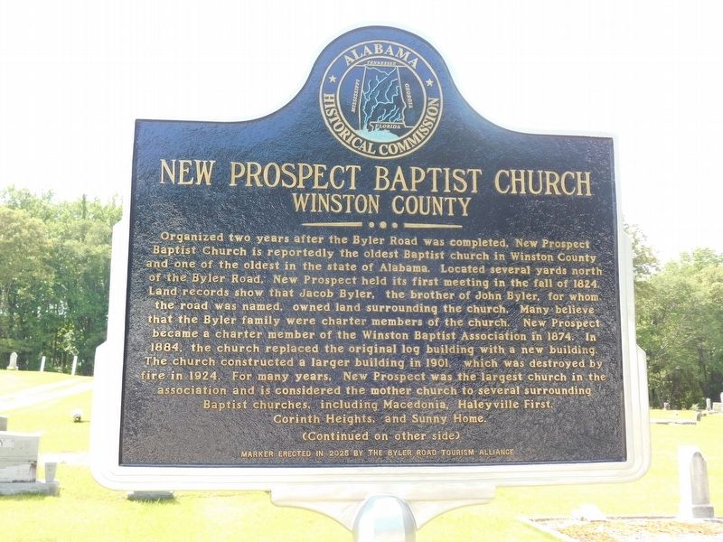 New Prospect Baptist Church Marker. Click for full size. New Prospect Baptist Church Marker image. Click for full size.