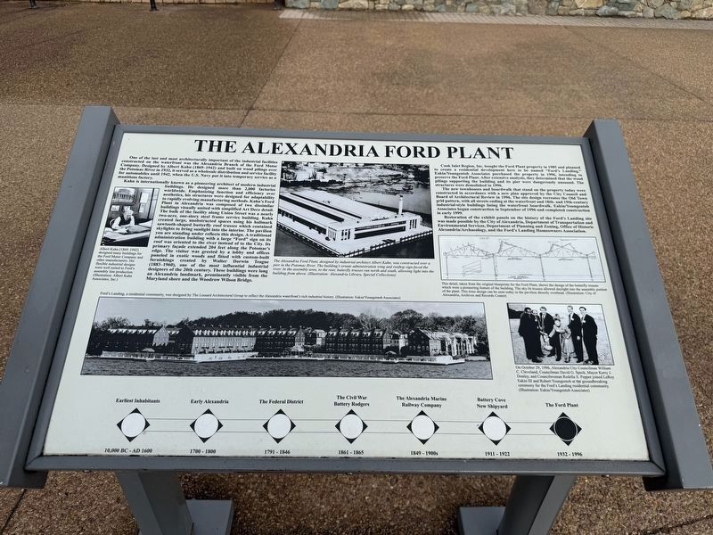 The Alexandria Ford Plant Marker image. Click for full size.