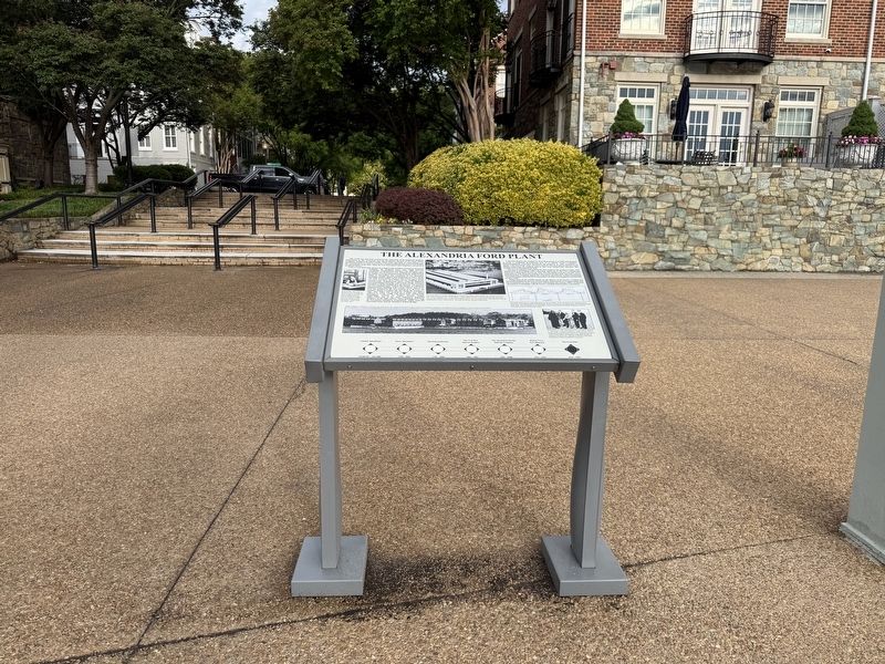 The Alexandria Ford Plant Marker image. Click for full size.
