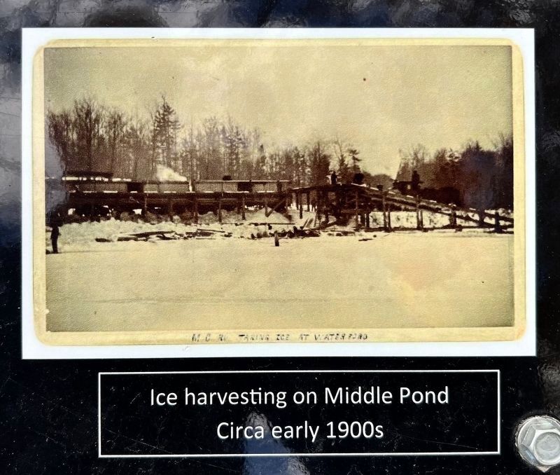 Shadow Lake marker photo and caption detail (right) image. Click for full size.