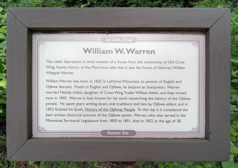 William W. Warren Marker image. Click for full size.