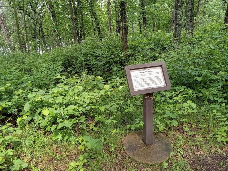 William W. Warren Marker and house site in Crow Wing State Park image. Click for full size.