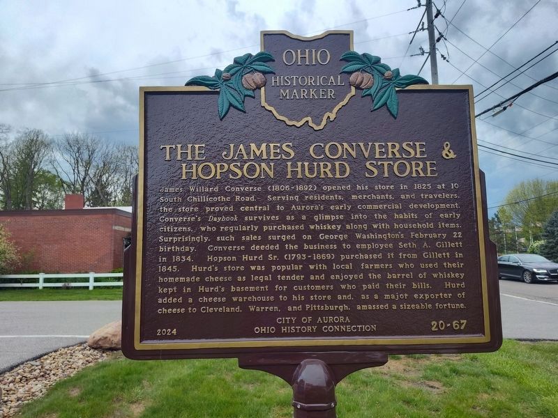 The James Converse & Hopson Hurd Store side of the marker image. Click for full size.