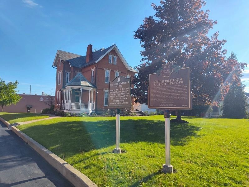 "The Root Homestead" Marker. Click for full size. "The Root Homestead" Marker image. Click for full size.