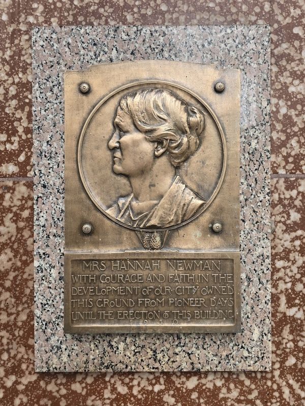 Mrs. Hannah Newman Marker image. Click for full size.
