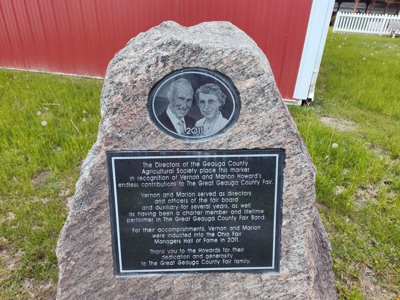 Vernon and Marion Howard Marker image. Click for full size.