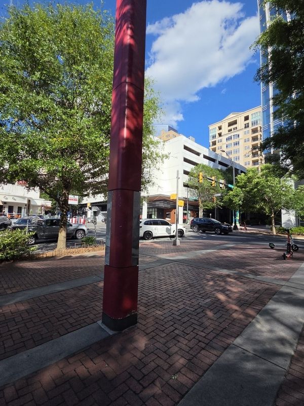 Romare Bearden Marker at the corner of S. Church St. & W. 3rd St. image. Click for full size.