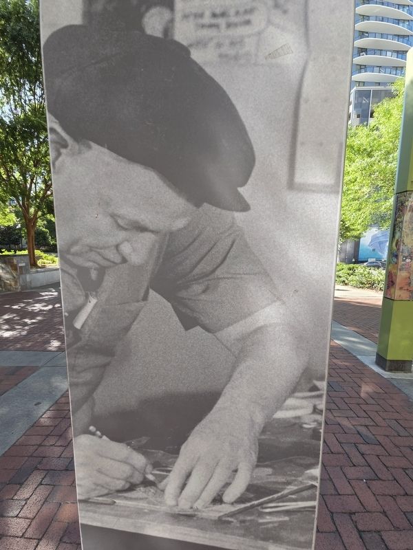Romare Bearden on the side of the marker image. Click for full size.