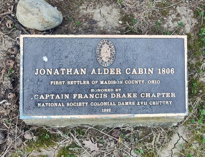 Jonathan Alder Cabin 1806 Marker image. Click for full size.