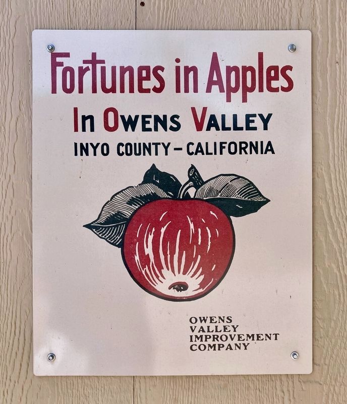 Manzanar Orchard Sign. Click for full size. Manzanar Orchard Sign image. Click for full size.