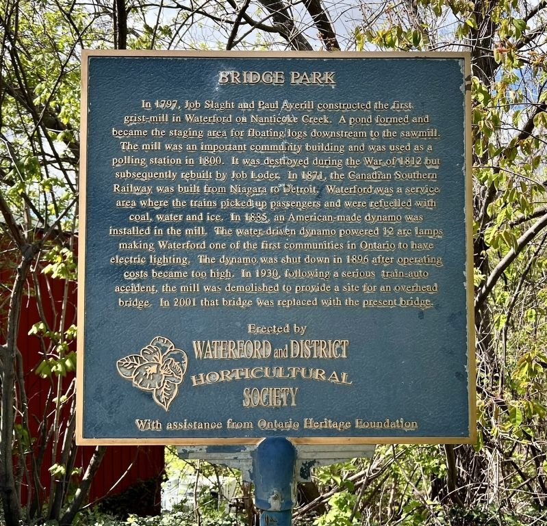 Bridge Park Marker image. Click for full size.