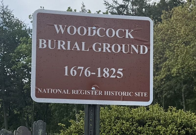 Woodcock Burial Ground Marker. Click for full size. Woodcock Burial Ground Marker image. Click for full size.