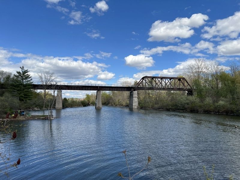 The 1916 L E & N trestle bridge , the �Black Bridge�, 2026 image. Click for full size.