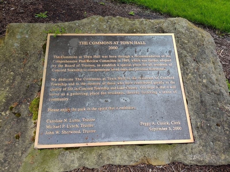 The Commons at Town Hall Marker. Click for full size. The Commons at Town Hall Marker image. Click for full size.