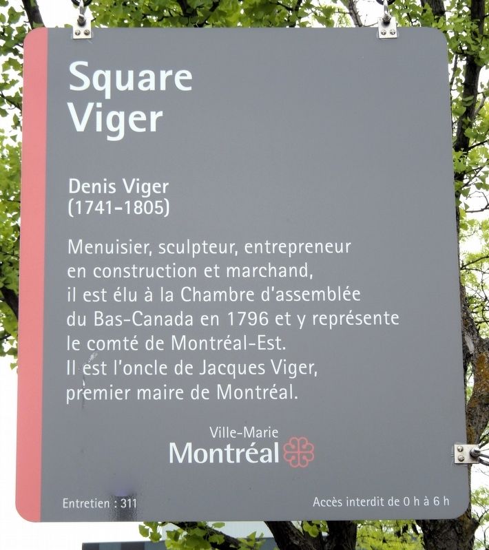 Square Viger Marker image. Click for full size.