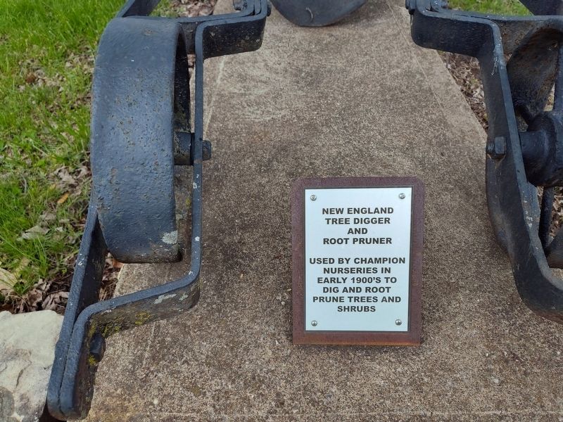 New England Tree Digger and Root Pruner Marker. Click for full size. New England Tree Digger and Root Pruner Marker image. Click for full size.