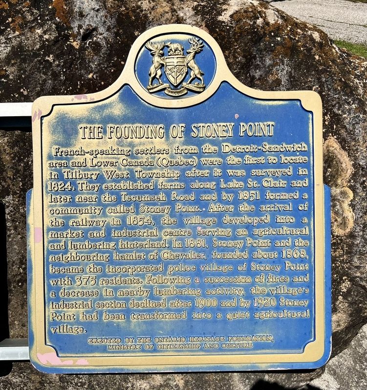 The Foundation of Stoney Point Marker image. Click for full size.