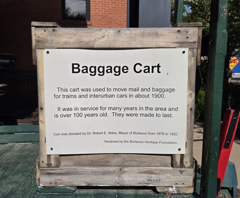 Baggage Cart Marker. Click for full size. Baggage Cart Marker image. Click for full size.