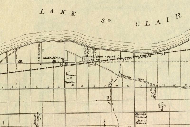 Stoney Point and area in 1882 image. Click for full size.