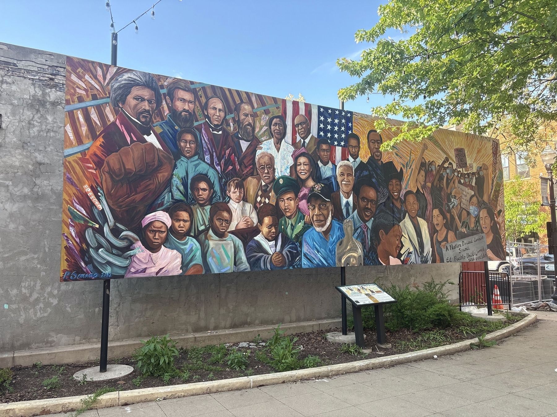 The Promise of Elgin mural and marker. Click for full size. The Promise of Elgin mural and marker image. Click for full size.