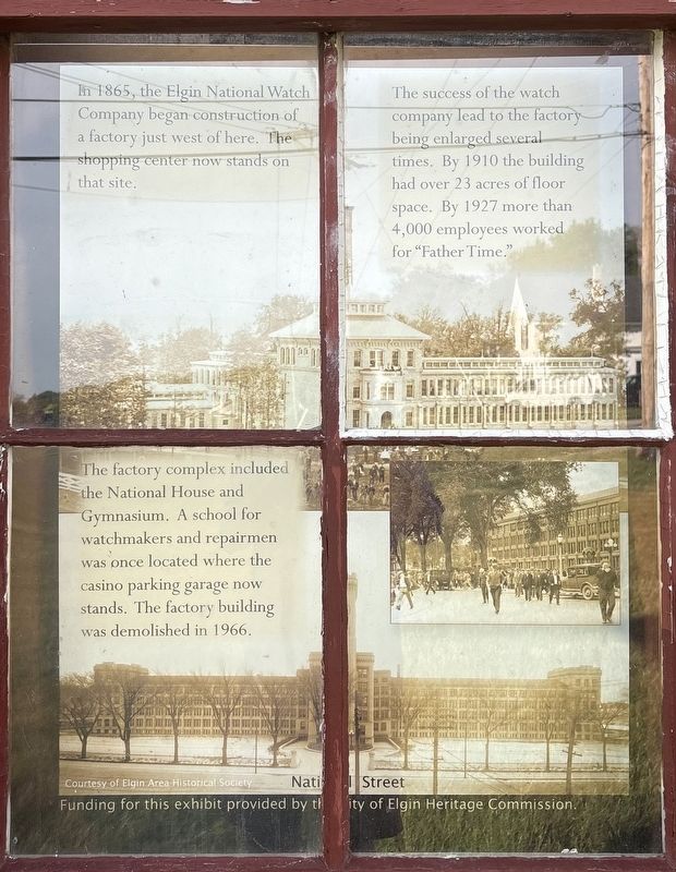 The Elgin National Watch Company Marker image. Click for full size.