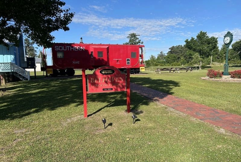 Belhaven Caboose Garden. Click for full size. Belhaven Caboose Garden image. Click for full size.
