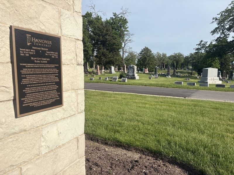 General John S. Wilcox & General William Lynch Marker in Bluff City Cemetery image. Click for full size.