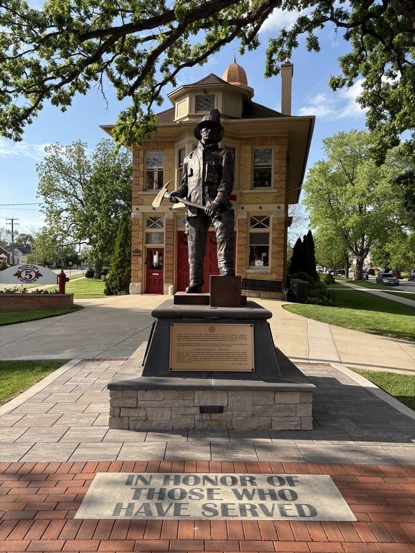 Illinois Firefighters Memorial Plaza image. Click for full size.
