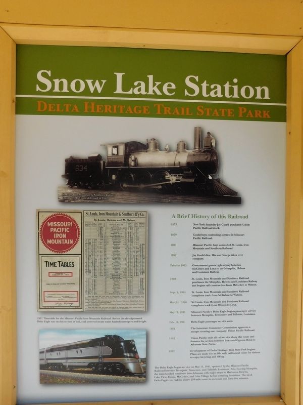Snow Lake Station Marker image. Click for full size.