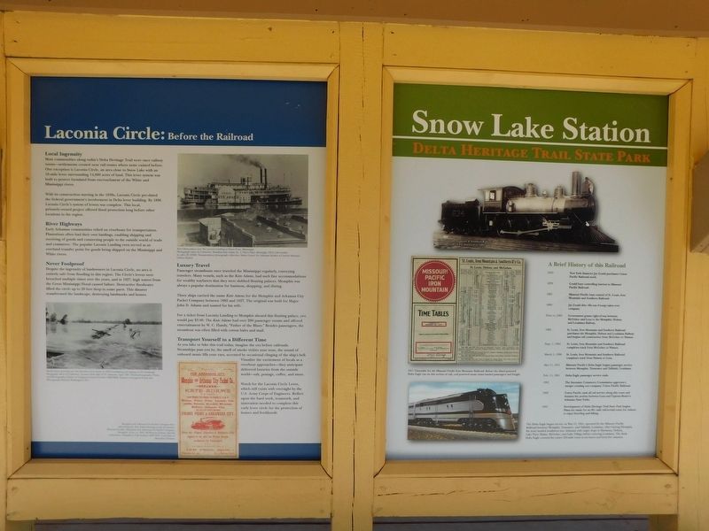 Snow Lake Station & Laconia Circle Marker image. Click for full size.
