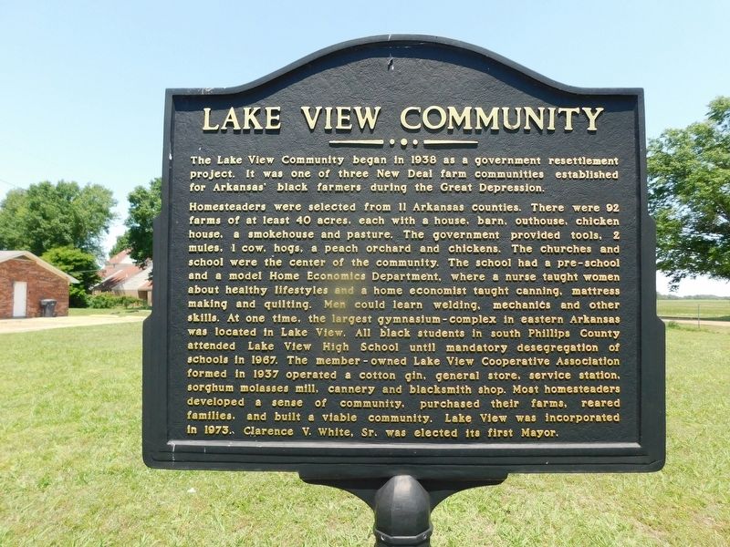 Lake View Community Marker image. Click for full size.