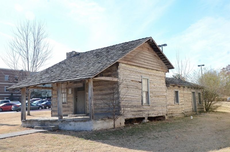 Simon Sager Cabin, John Brown University campus Siloam Springs image. Click for full size.