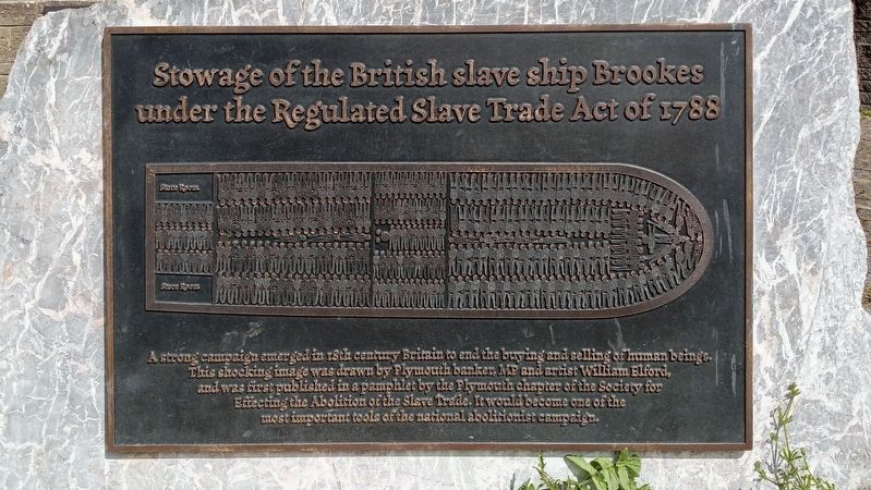 The British Slave Ship <i>Brookes</i> Marker image. Click for full size.