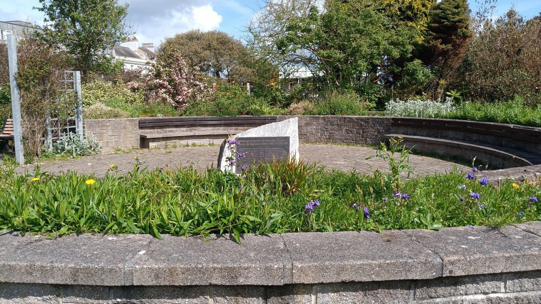 Here is the marker in the Peace Garden image. Click for full size.
