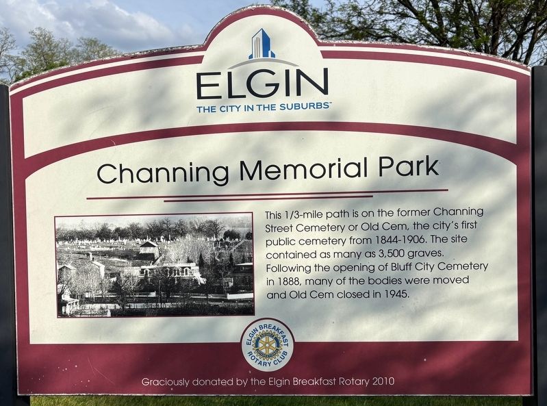 Channing Memorial Park Marker image. Click for full size.