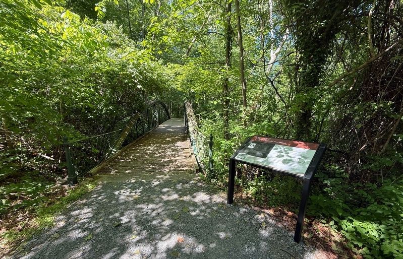 The Bridge that Moved Marker with the bridge in the background image. Click for full size.
