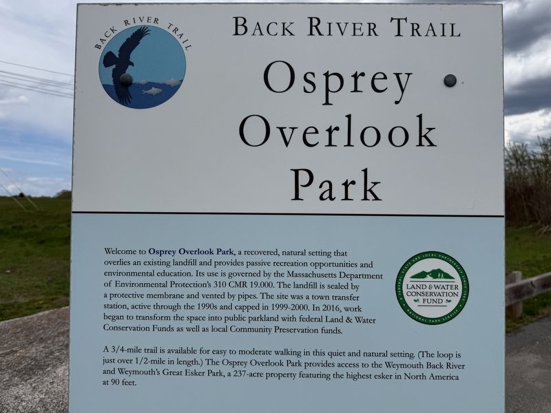 Osprey Overlook Park Marker. Click for full size. Osprey Overlook Park Marker image. Click for full size.