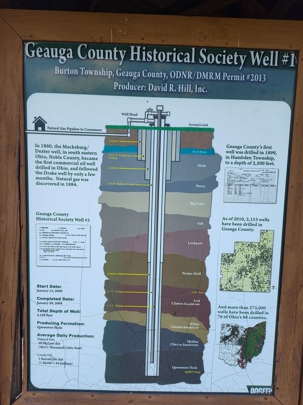 Geauga County Historical Society Well Marker image. Click for full size.