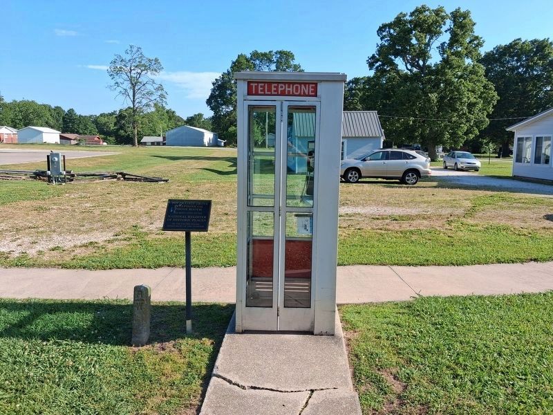 1959 Prairie Grove Telephone Co. Phone Booth Marker. Click for full size. 1959 Prairie Grove Telephone Co. Phone Booth Marker image. Click for full size.