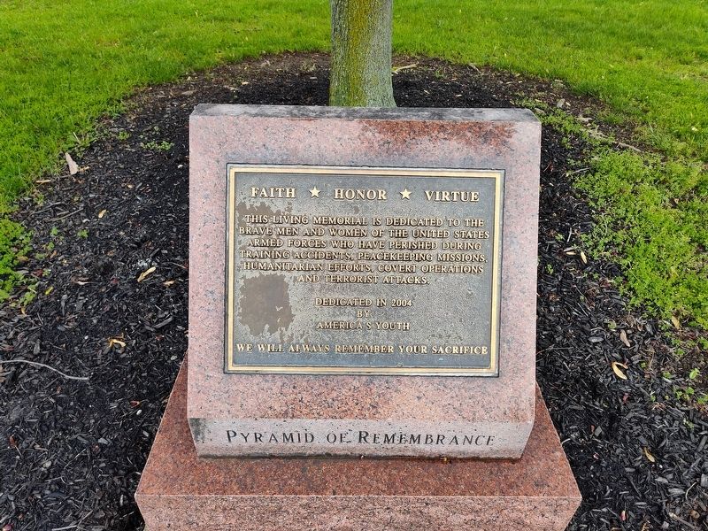 Pyramid Of Remembrance Marker image. Click for full size.