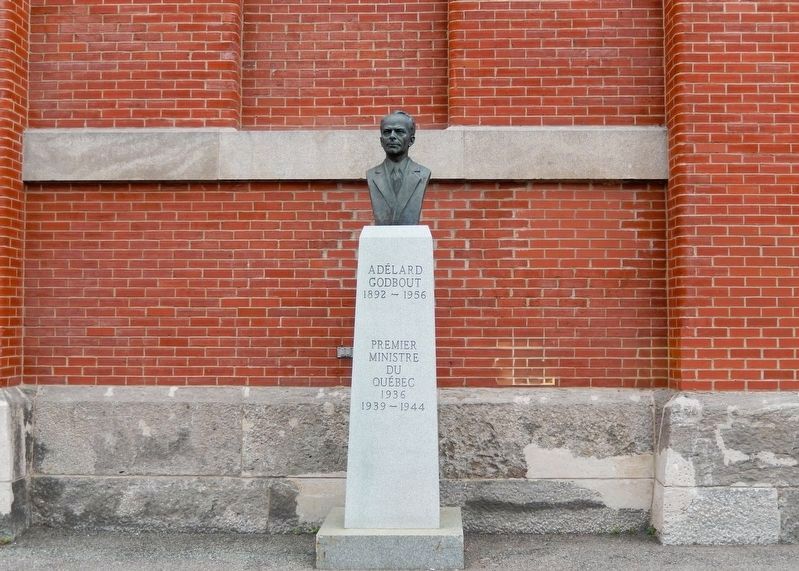 Ad�lard Godbout Monument image. Click for full size.