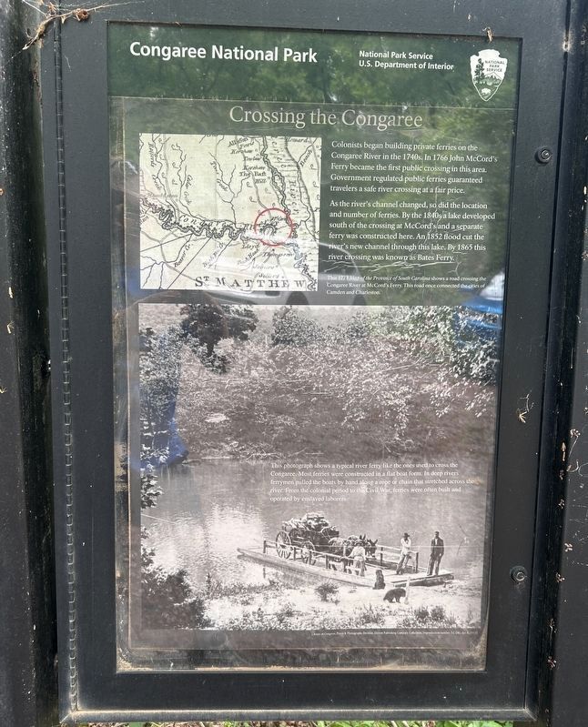 Crossing the Congaree Marker. Click for full size. Crossing the Congaree Marker image. Click for full size.