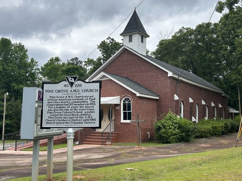 Pine Grove A.M.E. Church Marker. Click for full size. Pine Grove A.M.E. Church Marker image. Click for full size.
