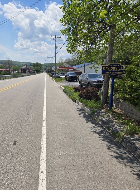 Davidsville Marker. Click for full size. Davidsville Marker image. Click for full size.