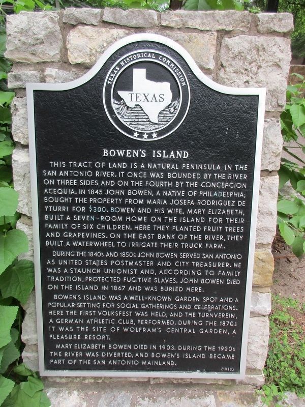 Bowen's Island Marker. Click for full size. Bowen's Island Marker image. Click for full size.